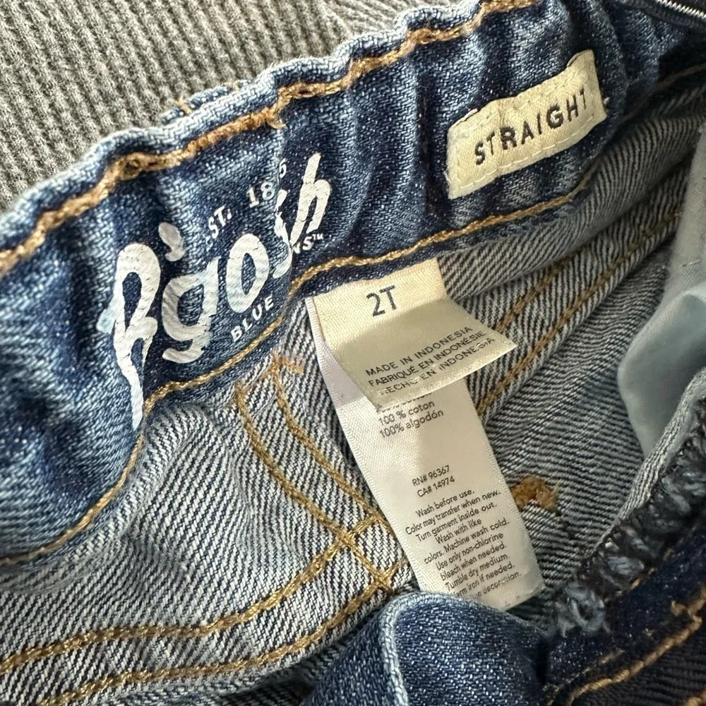 Oshkosh B’Gosh Toddler Boy Straight Jeans & Vintage Wonderkids Henley Shirt Set